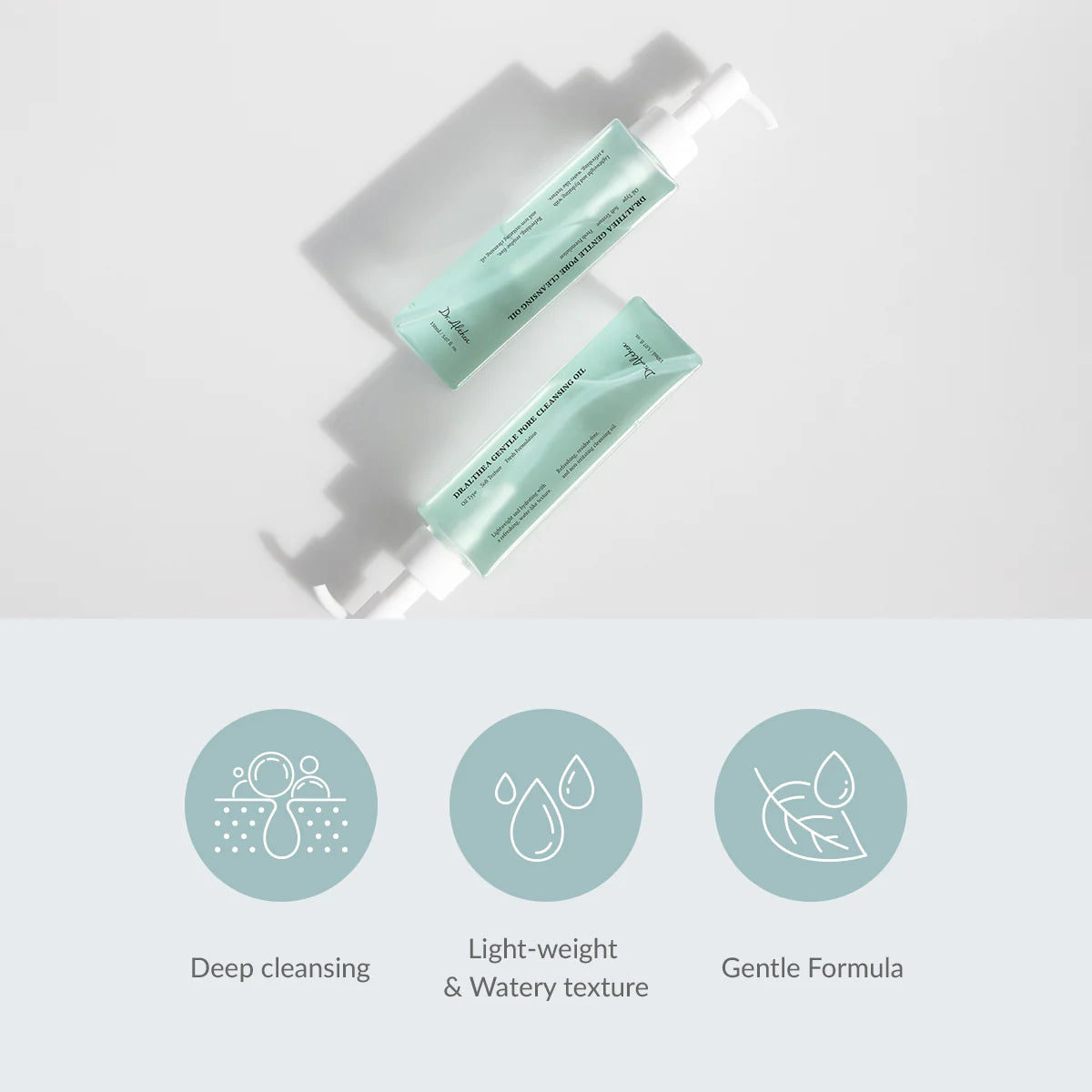 Dr. Althea Gentle Pore Vegan Cleansing Oil — lightweight oil texture on the skin