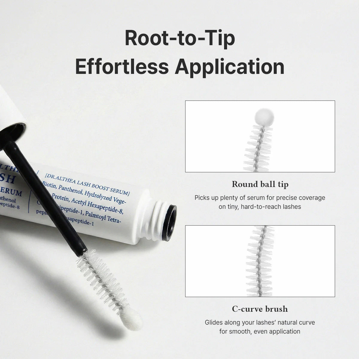 Dr. Althea Lash Boost Serum — visible results over time
