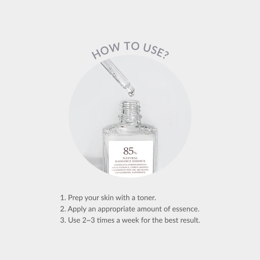 Dr. Althea Natural Radiance Essence — smoothed across the skin