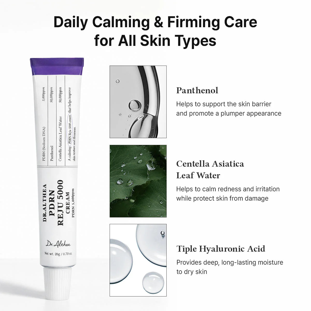 Dr. Althea PDRN Reju 5000 Cream — supports the skin's repair