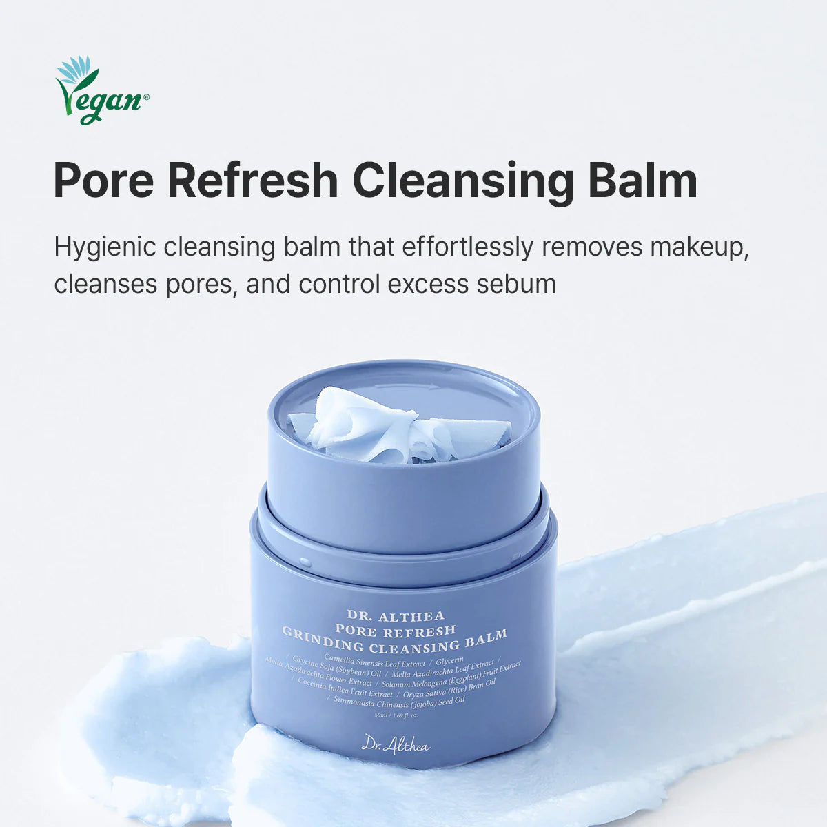 Dr. Althea Pore Refresh Grinding Cleansing Balm — melts away makeup and sunscreen