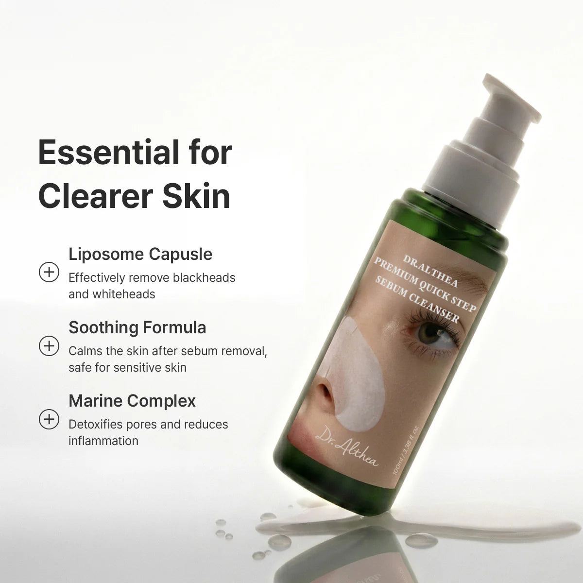 Dr. Althea Premium Quick Step Sebum Cleanser — deep-cleanses clogged pores