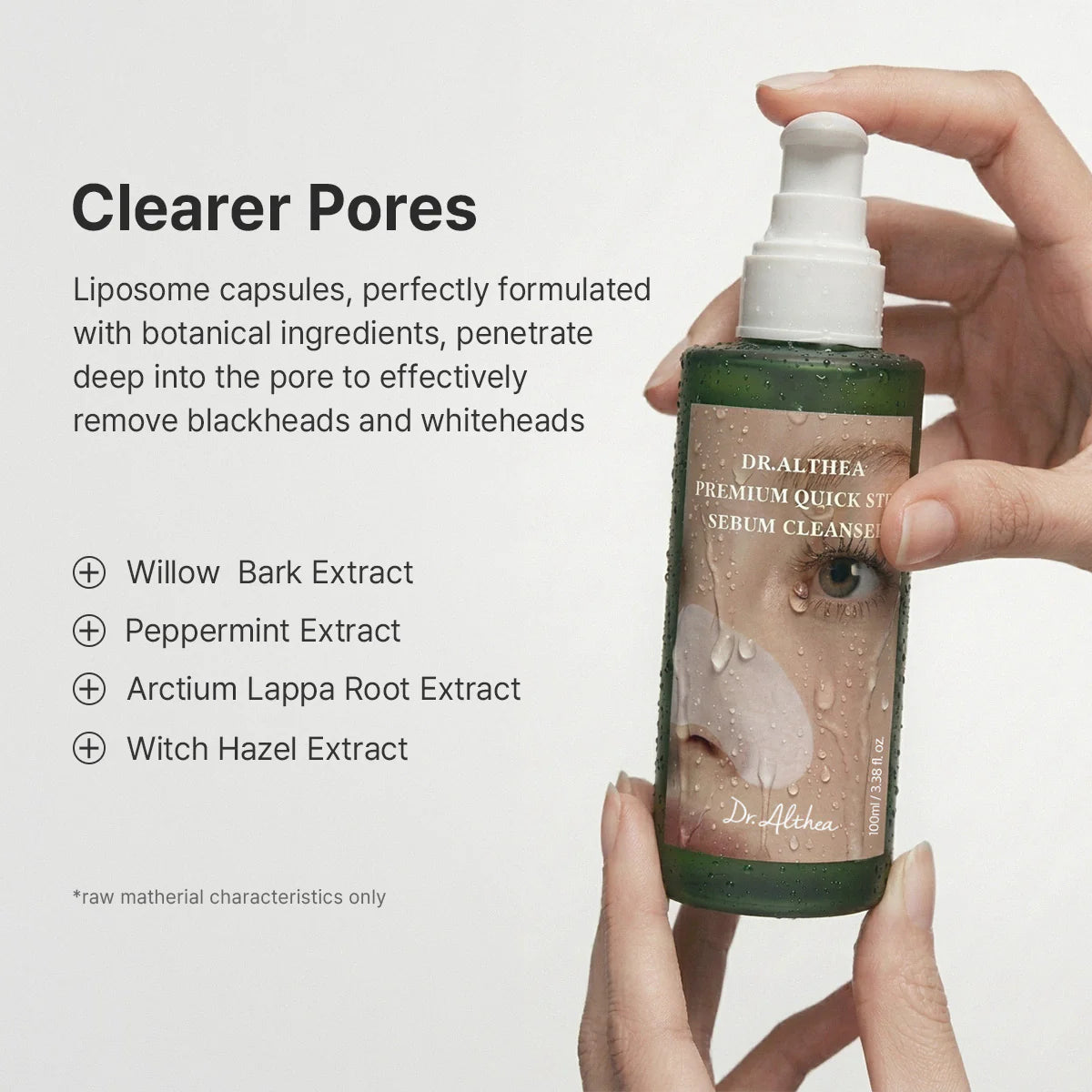 Dr. Althea Premium Quick Step Sebum Cleanser — removes oil and impurities