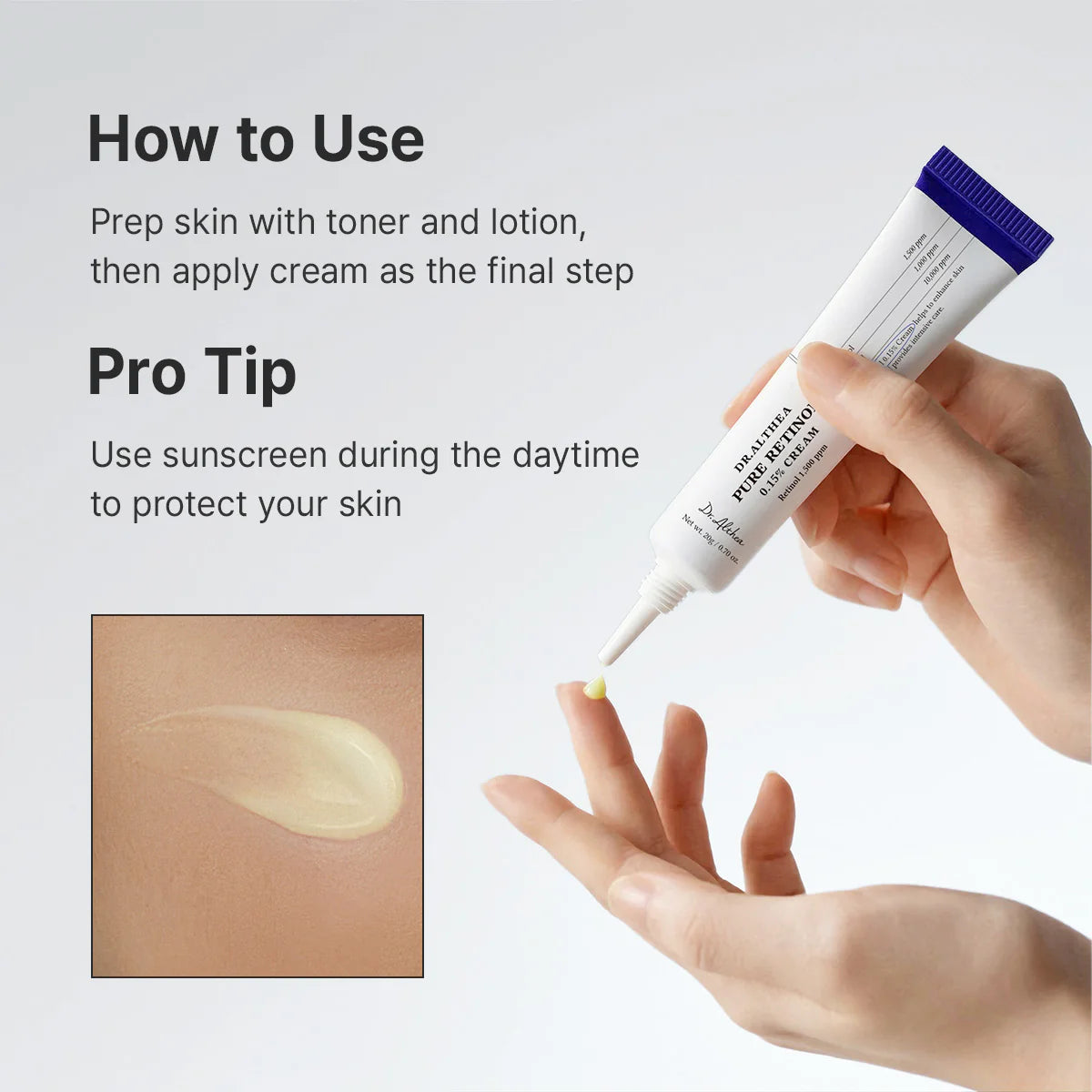 Dr. Althea Pure Retinol 0.15% Cream — nourishing, non-drying texture