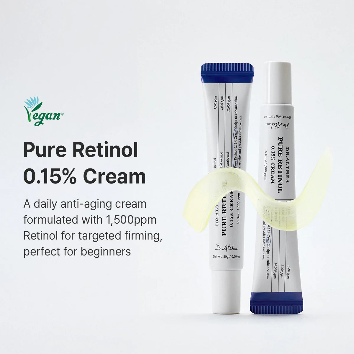 Dr. Althea Pure Retinol 0.15% Cream — softens the look of wrinkles
