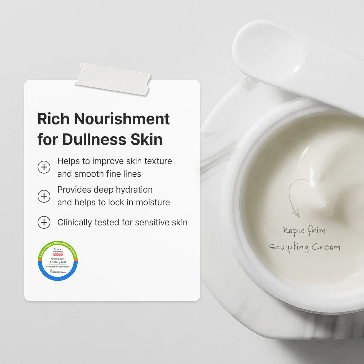 Dr. Althea Rapid Firm Sculpting Cream — rich texture that absorbs comfortably