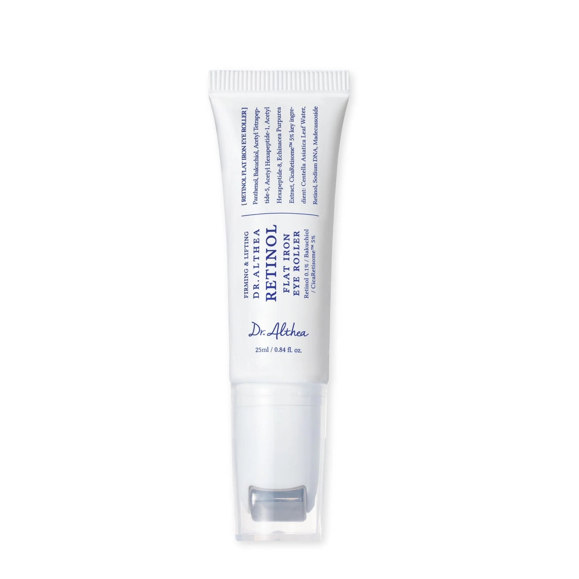 Dr. Althea Retinol Flat Iron Eye Roller — retinol eye serum with a cooling metal roller