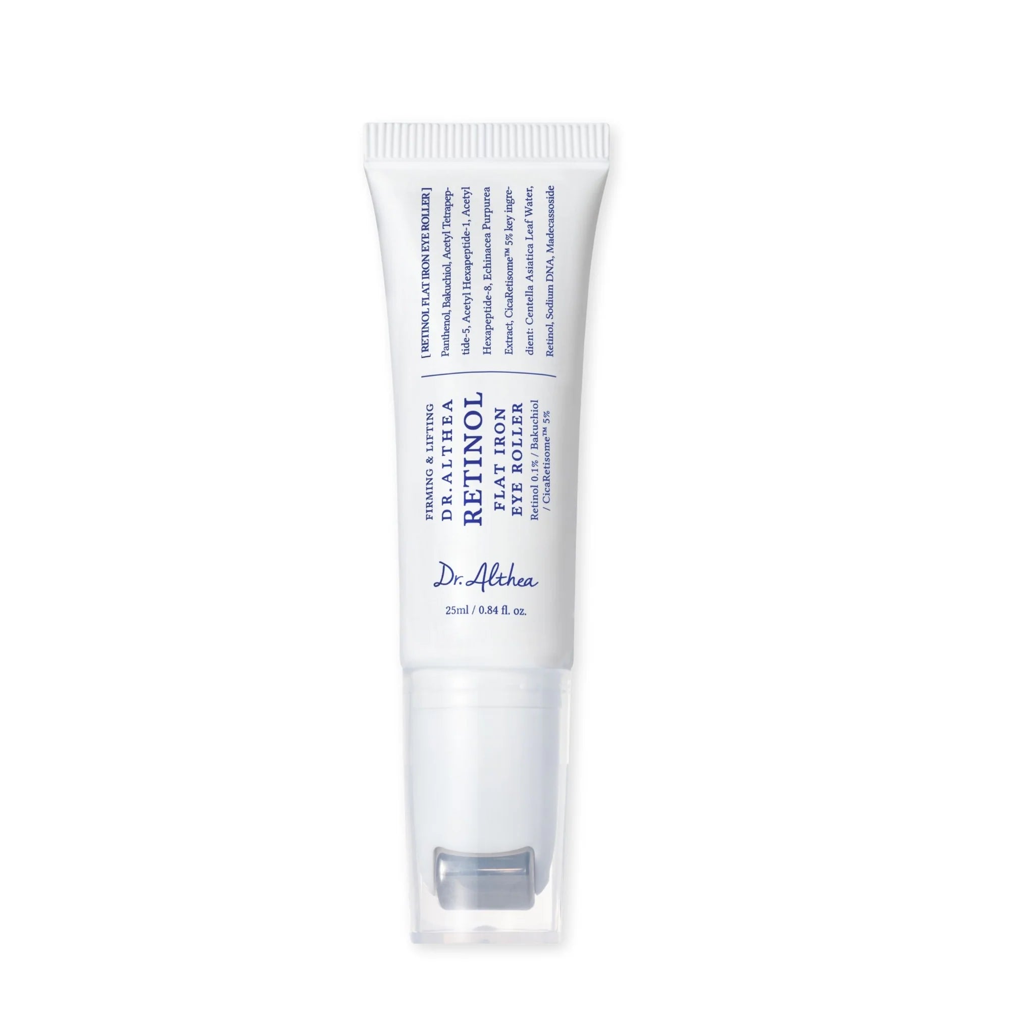 Dr. Althea Retinol Flat Iron Eye Roller — retinol eye serum with a cooling metal roller