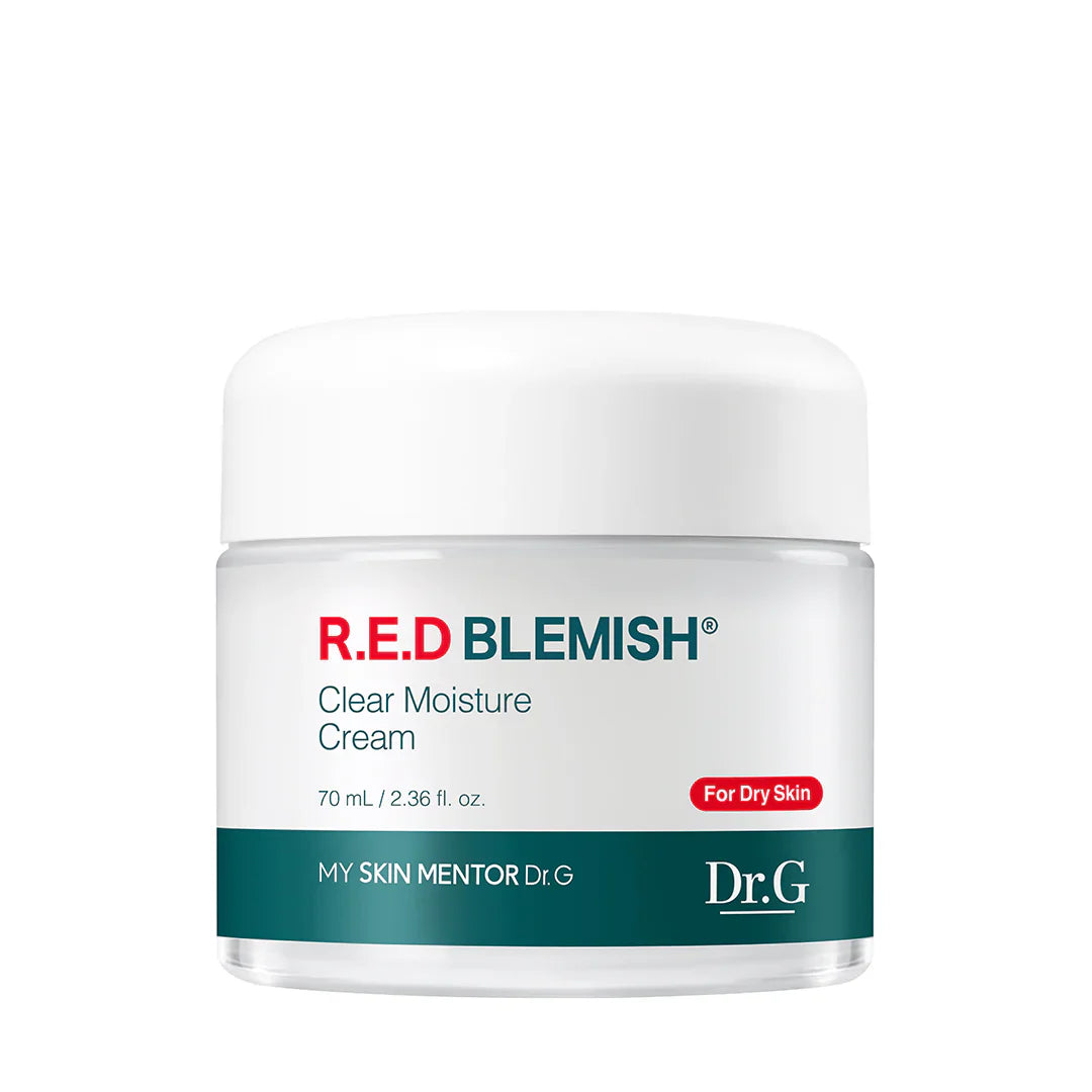 Dr.G Red Blemish Clear Moisture Cream — soothing non-comedogenic moisturizer for blemish-prone skin