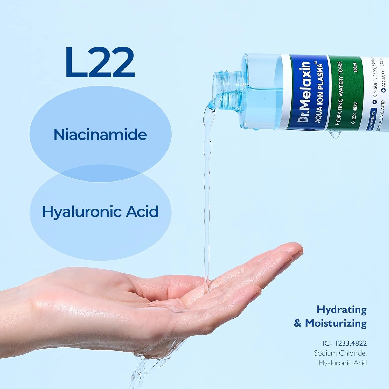 Dr.Melaxin Aqua Ion Plasma Watery Toner — how to use