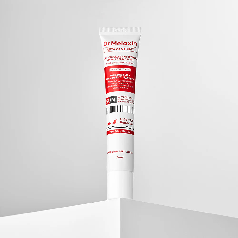 Dr.Melaxin Astaxanthin Freckle Capsule Sunscreen — lightweight texture