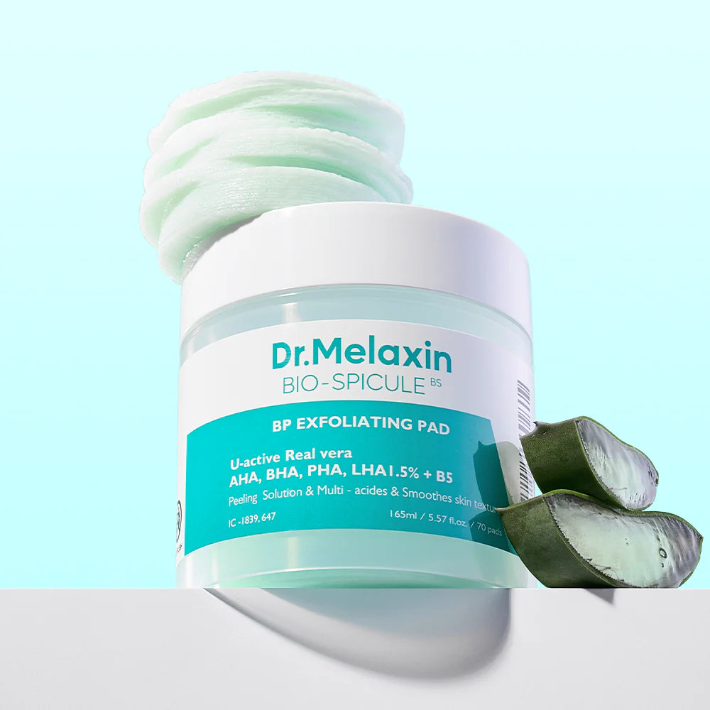 Dr.Melaxin Bio-Spicule BP Exfoliating Pad — soaked exfoliating pad texture