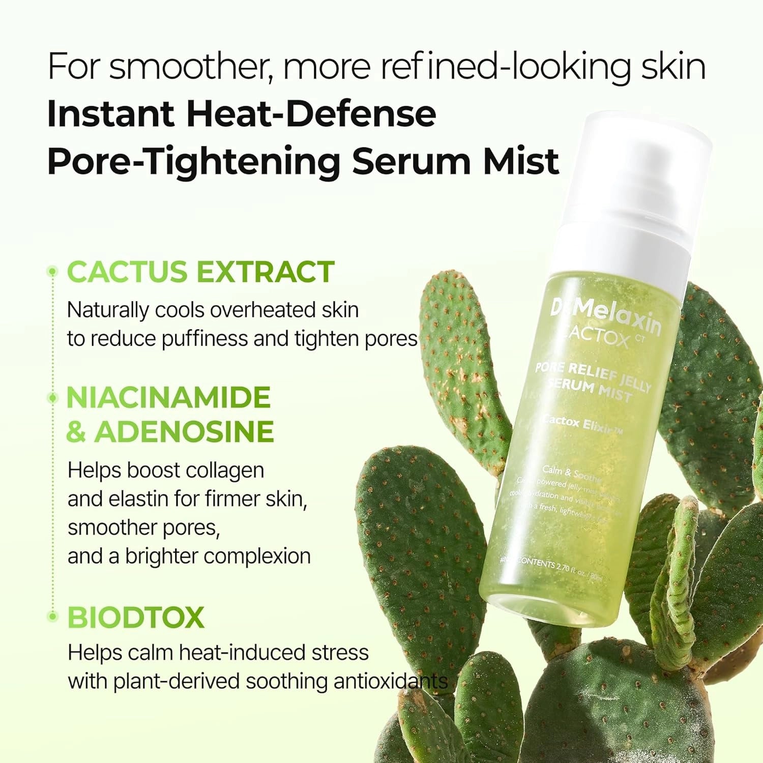 Dr.Melaxin Cactox Pore Relief Jelly Serum Mist — portable mist
