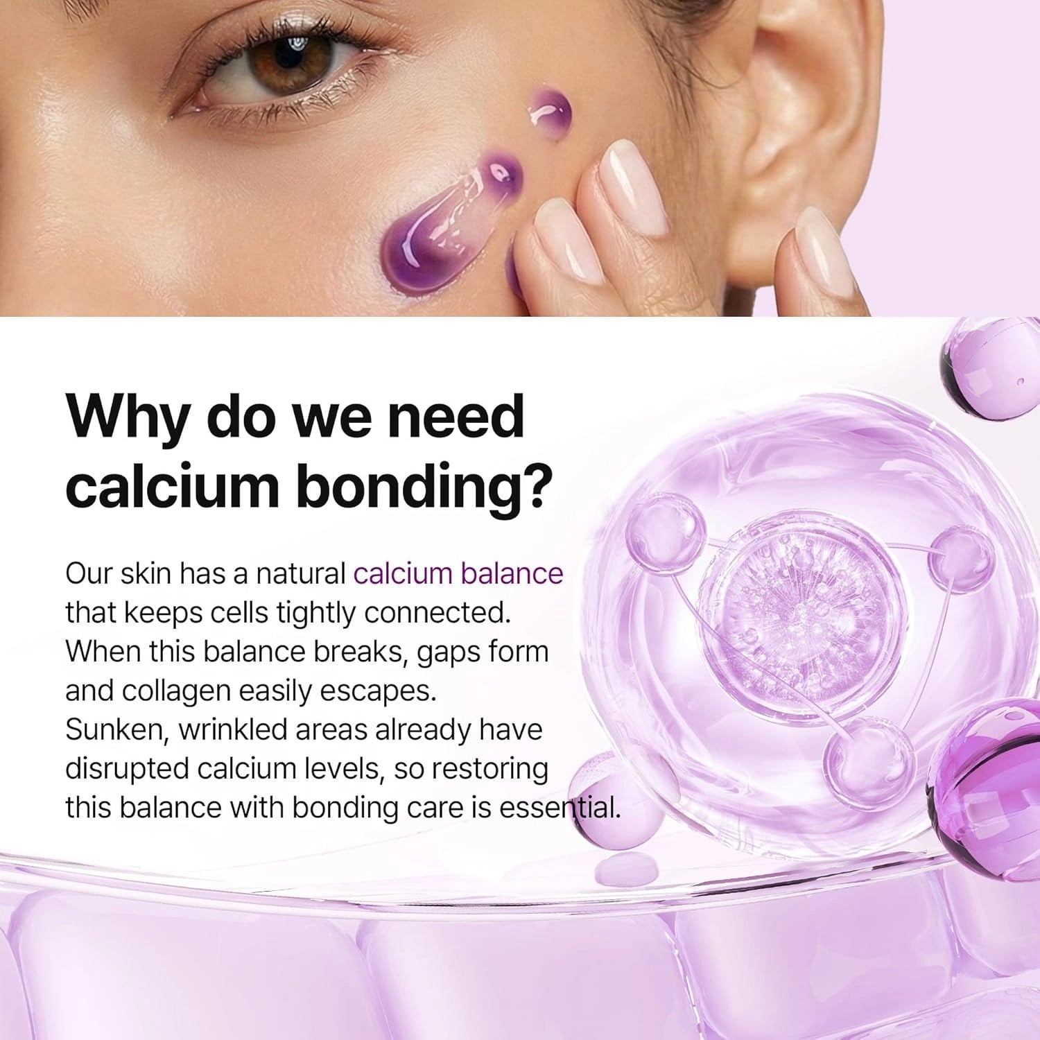 Dr.Melaxin Calcium Bonding Eye Cream — under-eye application