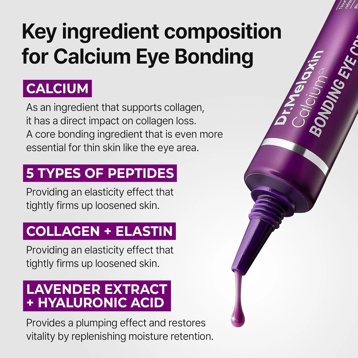 Dr.Melaxin Calcium Bonding Eye Cream — firmer brighter eyes