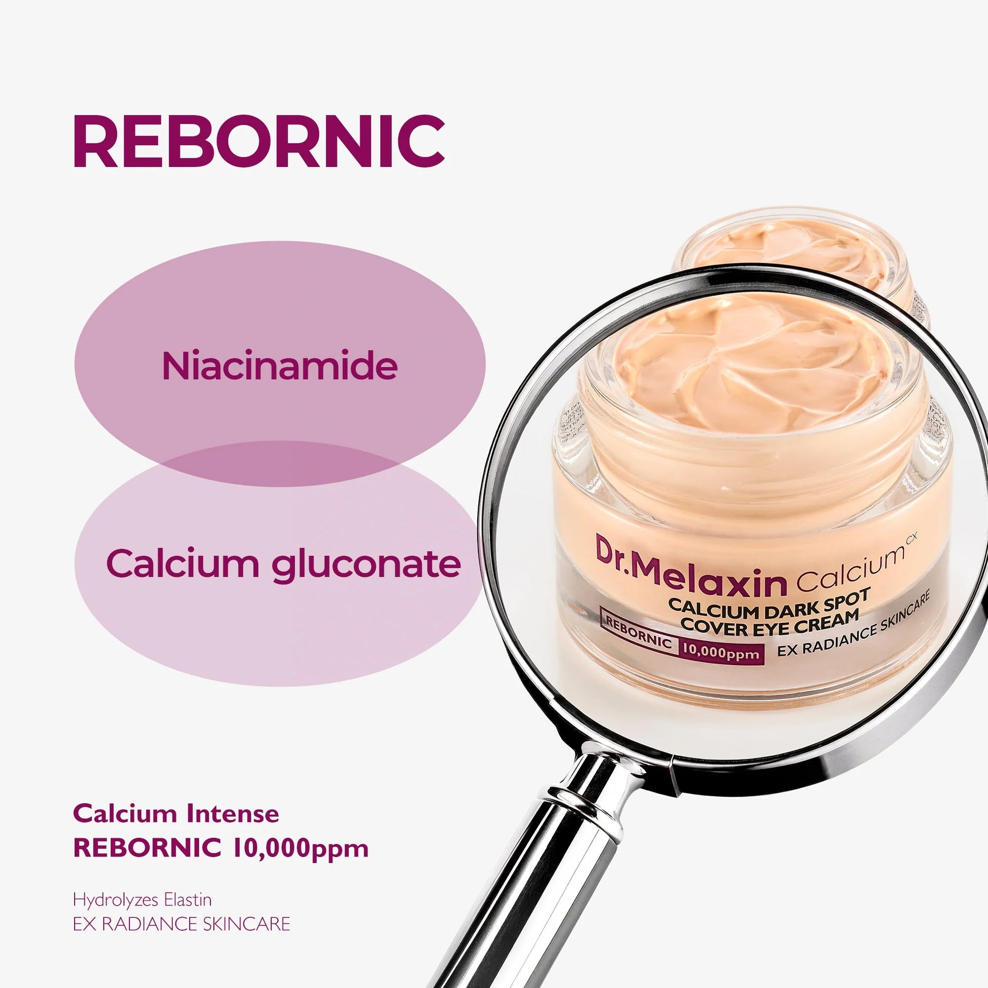 Dr.Melaxin Cemenrete Calcium Dark Spot Eye Cream — under-eye application