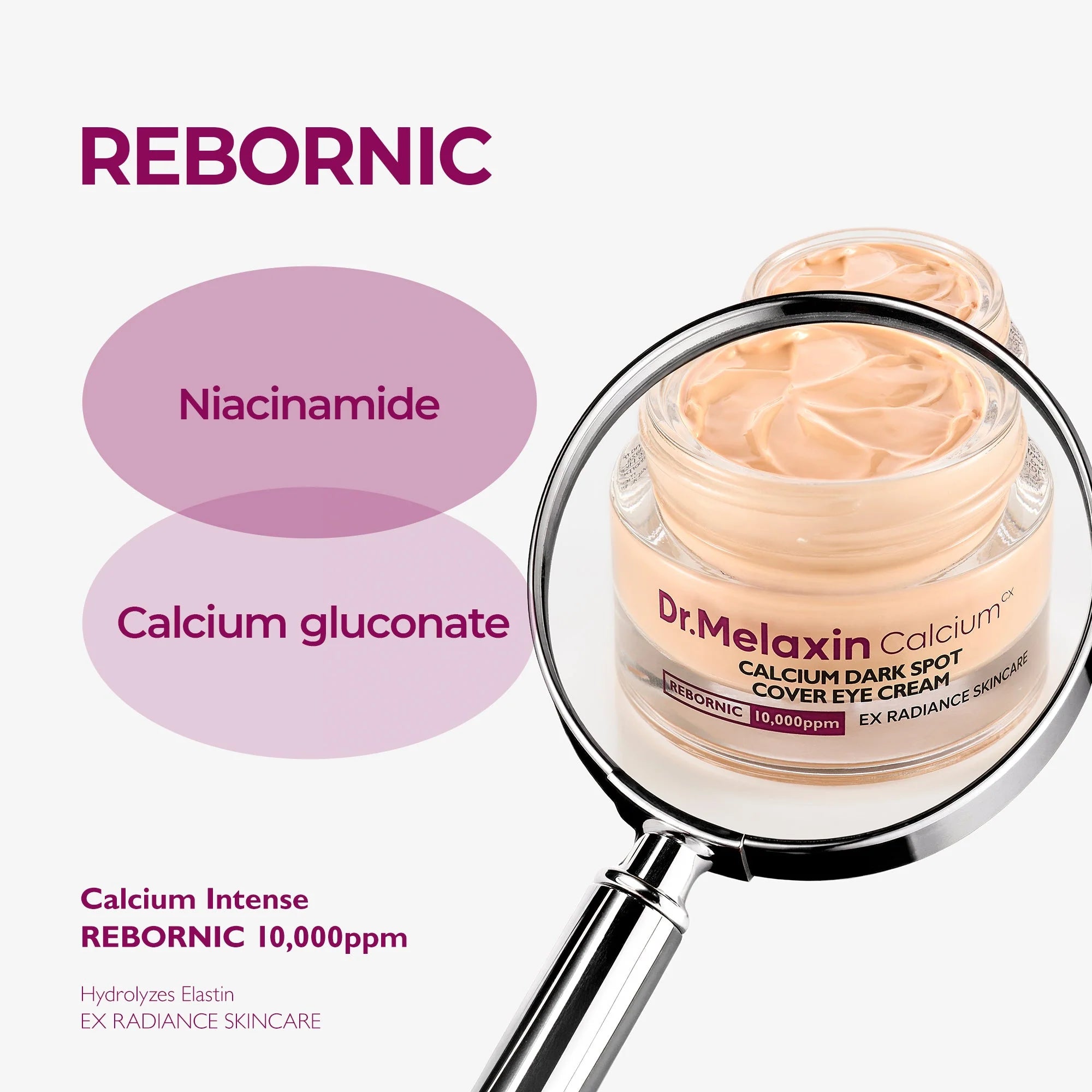 Dr.Melaxin Cemenrete Calcium Dark Spot Eye Cream — under-eye application