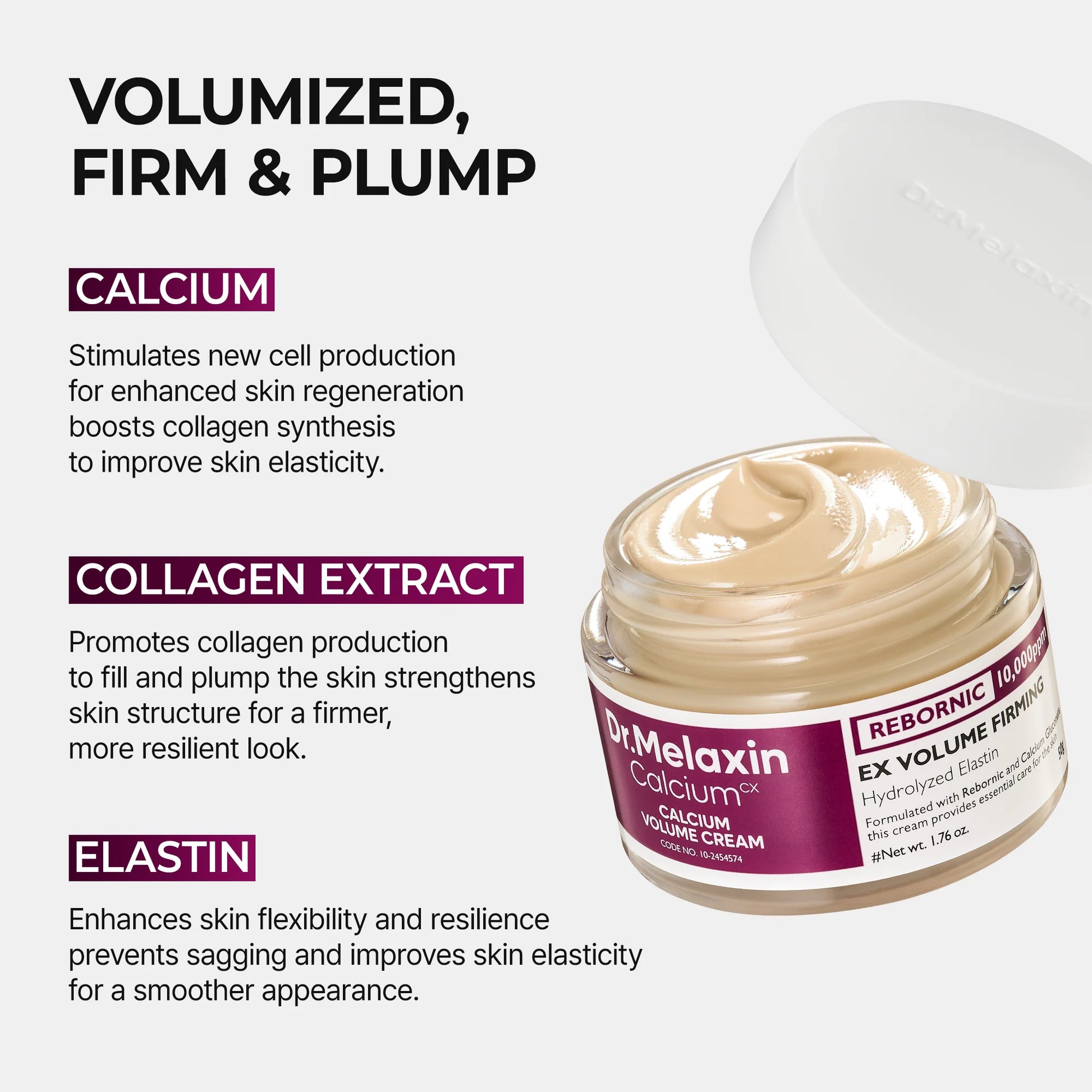Dr.Melaxin Cemenrete EX Volume Firming Calcium Intense Cream — firming volume care
