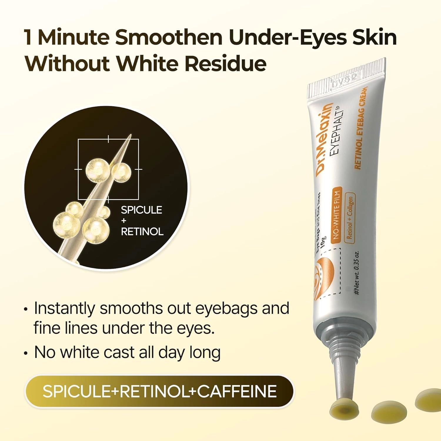 Dr.Melaxin Eyephalt Retinol Eyebag Cream — under-eye application