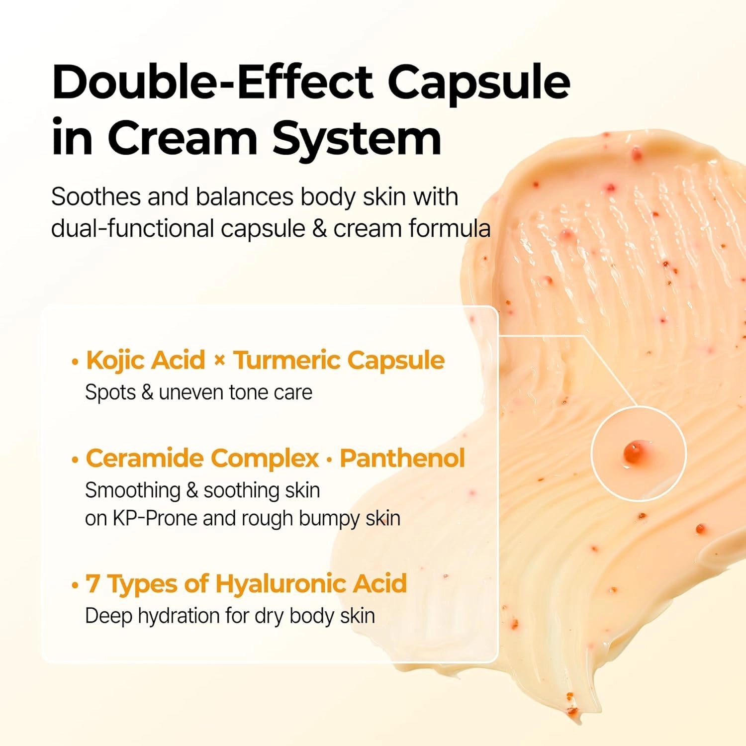 Dr.Melaxin Kojic Acid Turmeric Capsule Body Cream — how to use