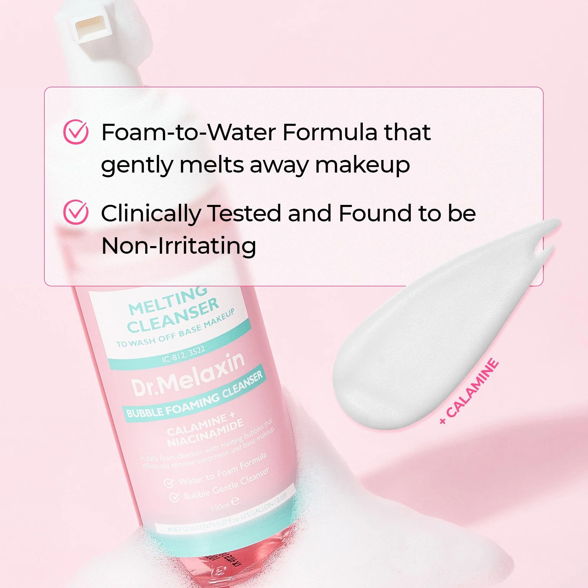 Dr.Melaxin Melting Cleanser Bubble Foam — gentle cleansing formula