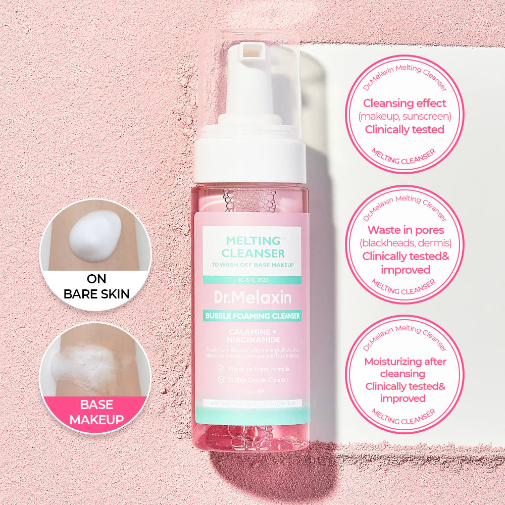Dr.Melaxin Melting Cleanser Bubble Foam — bubble foam texture