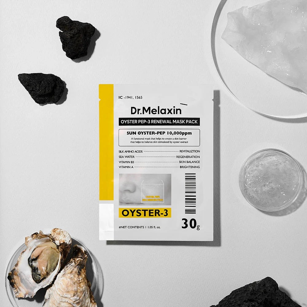 Dr.Melaxin Oyster Pep-3 Renewal Mask — oyster peptide complex