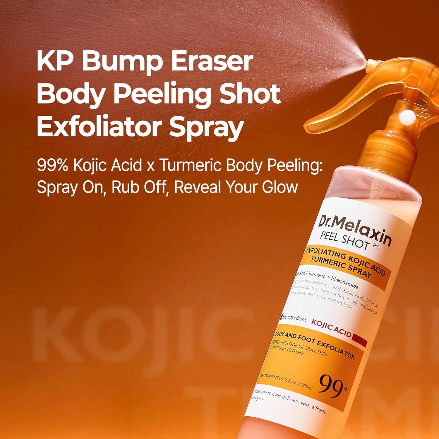 Dr.Melaxin Peel Shot Exfoliating Kojic Acid Turmeric Spray — mist spray texture