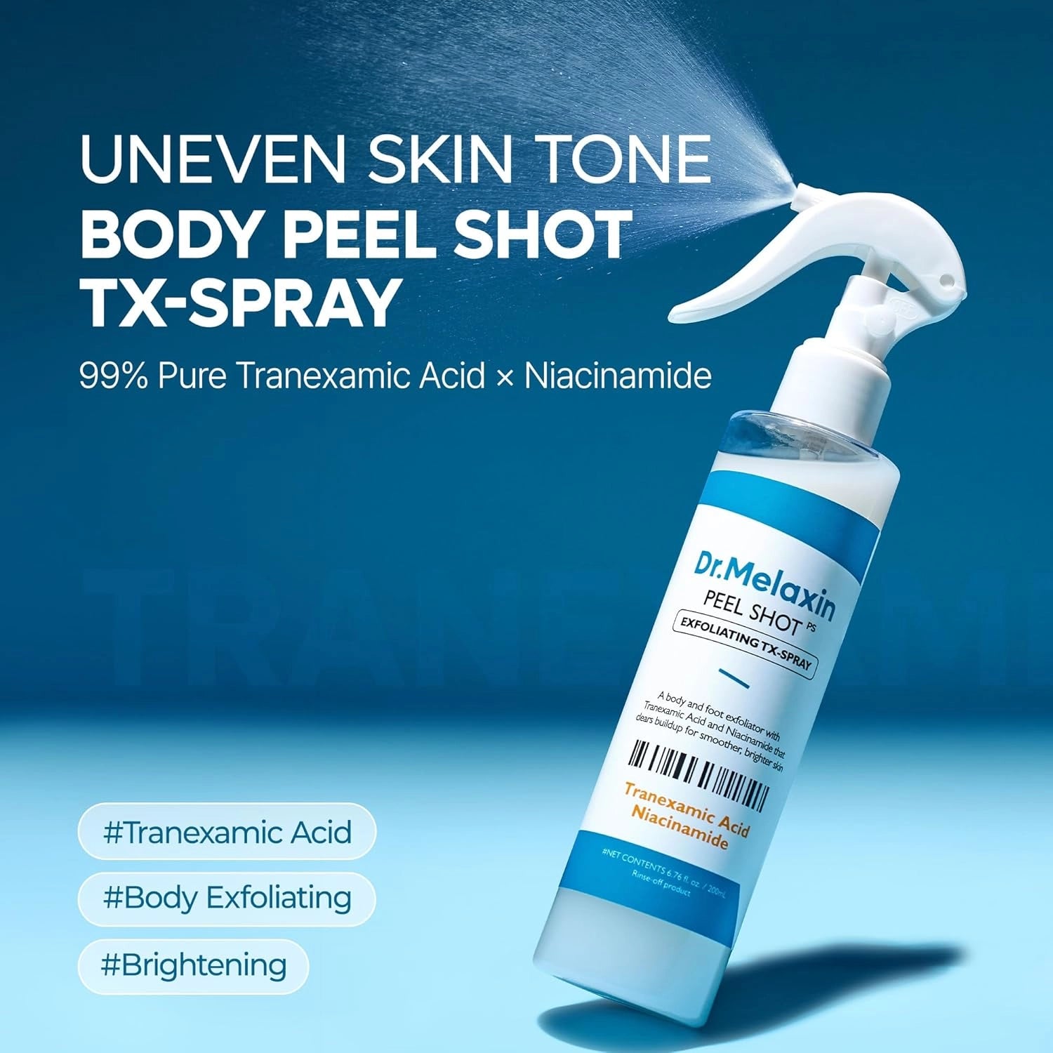 Dr.Melaxin Peel Shot PS Exfoliating TX Spray — mist spray texture