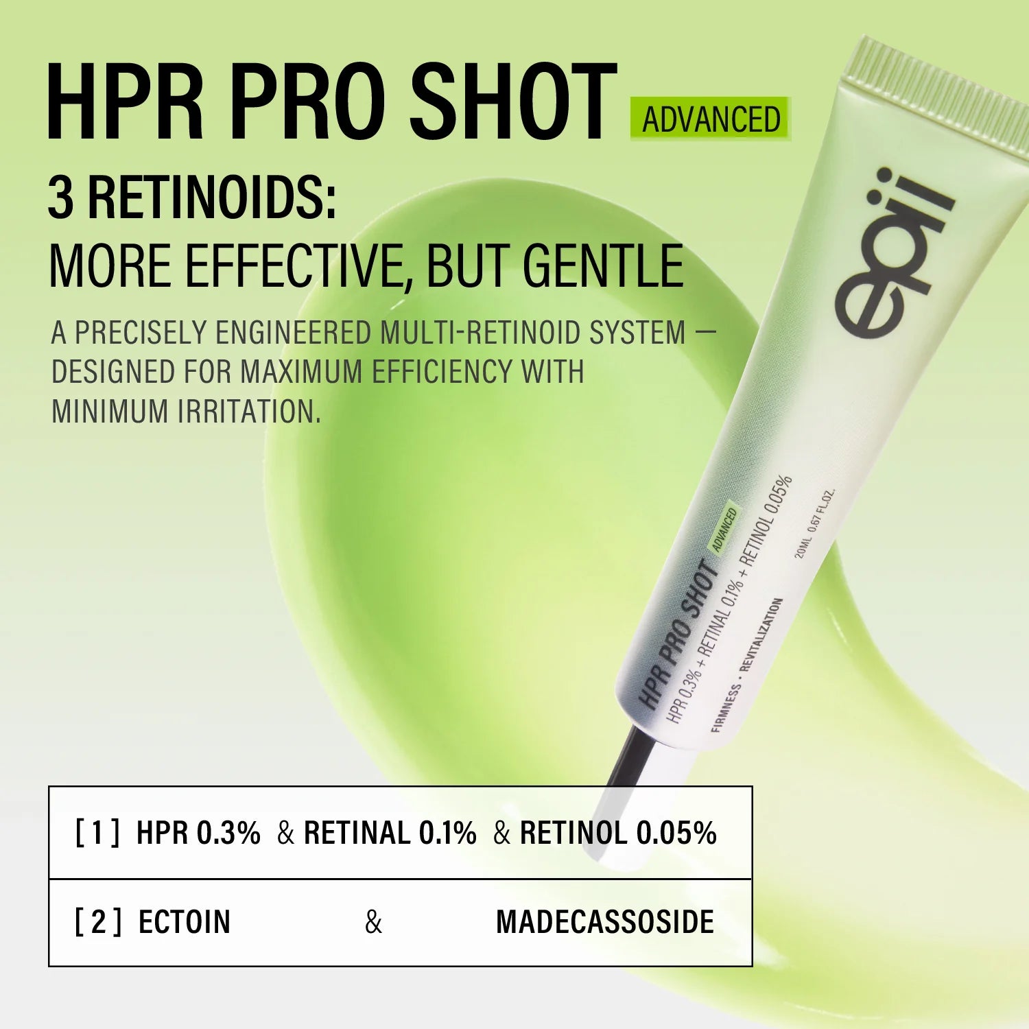 epii Advanced HPR Pro Shot – softens fine lines