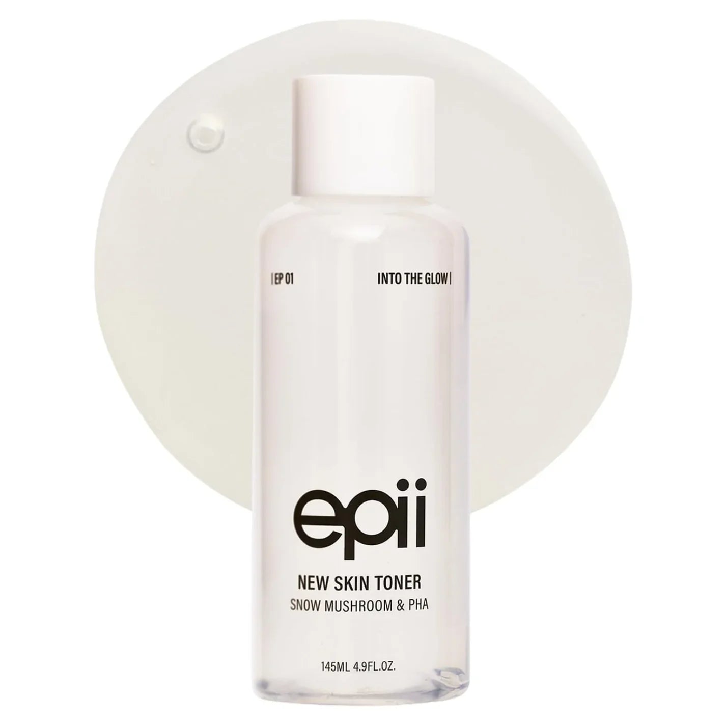 epii New Skin Toner Snow Mushroom and PHA hydrating exfoliating toner for glowing skin
