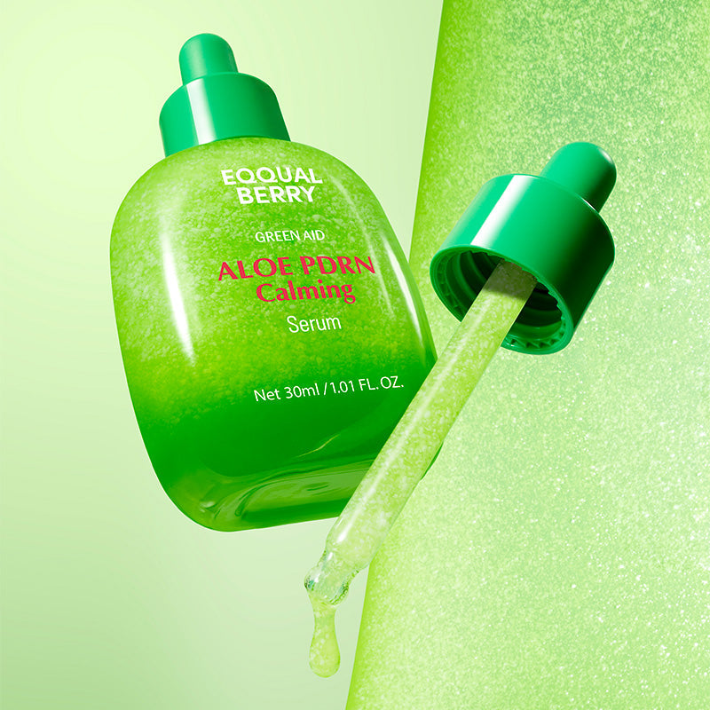 EQQUALBERRY Aloe PDRN Calming Serum — Instantly Cools and Calms Red, Irritated Skin