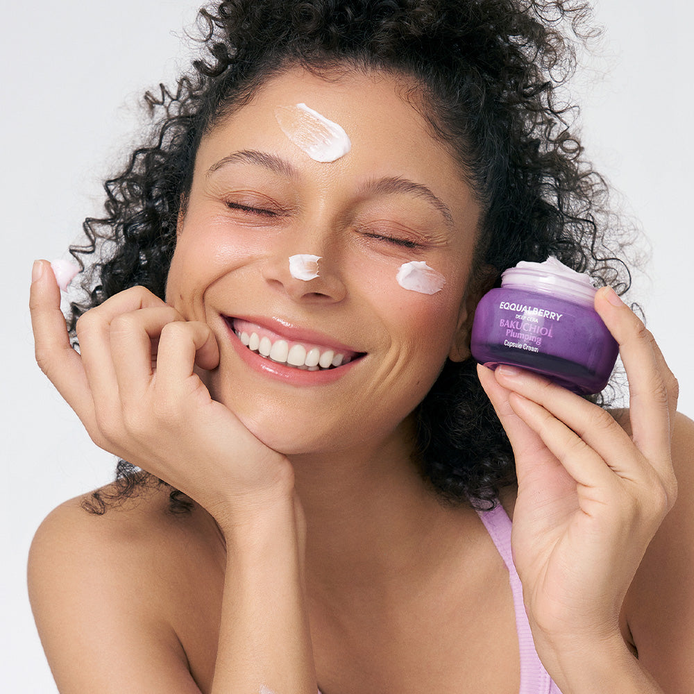 EQQUALBERRY Bakuchiol Plumping Capsule Cream — bakuchiol firming
