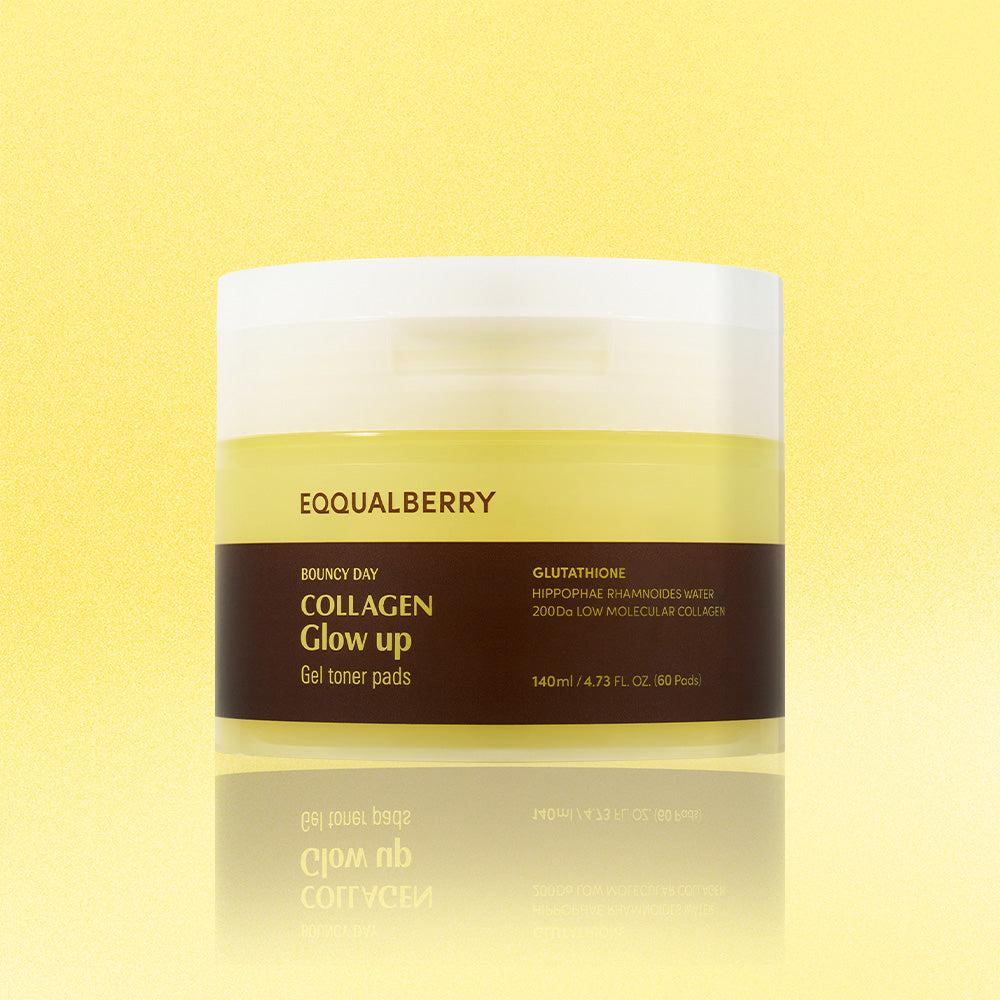 EQQUALBERRY Collagen Glow Up Gel Toner Pads 60ea