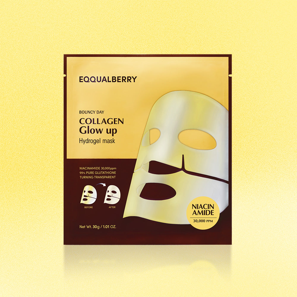 EQQUALBERRY Collagen Glow Up Hydrogel Mask 4ea