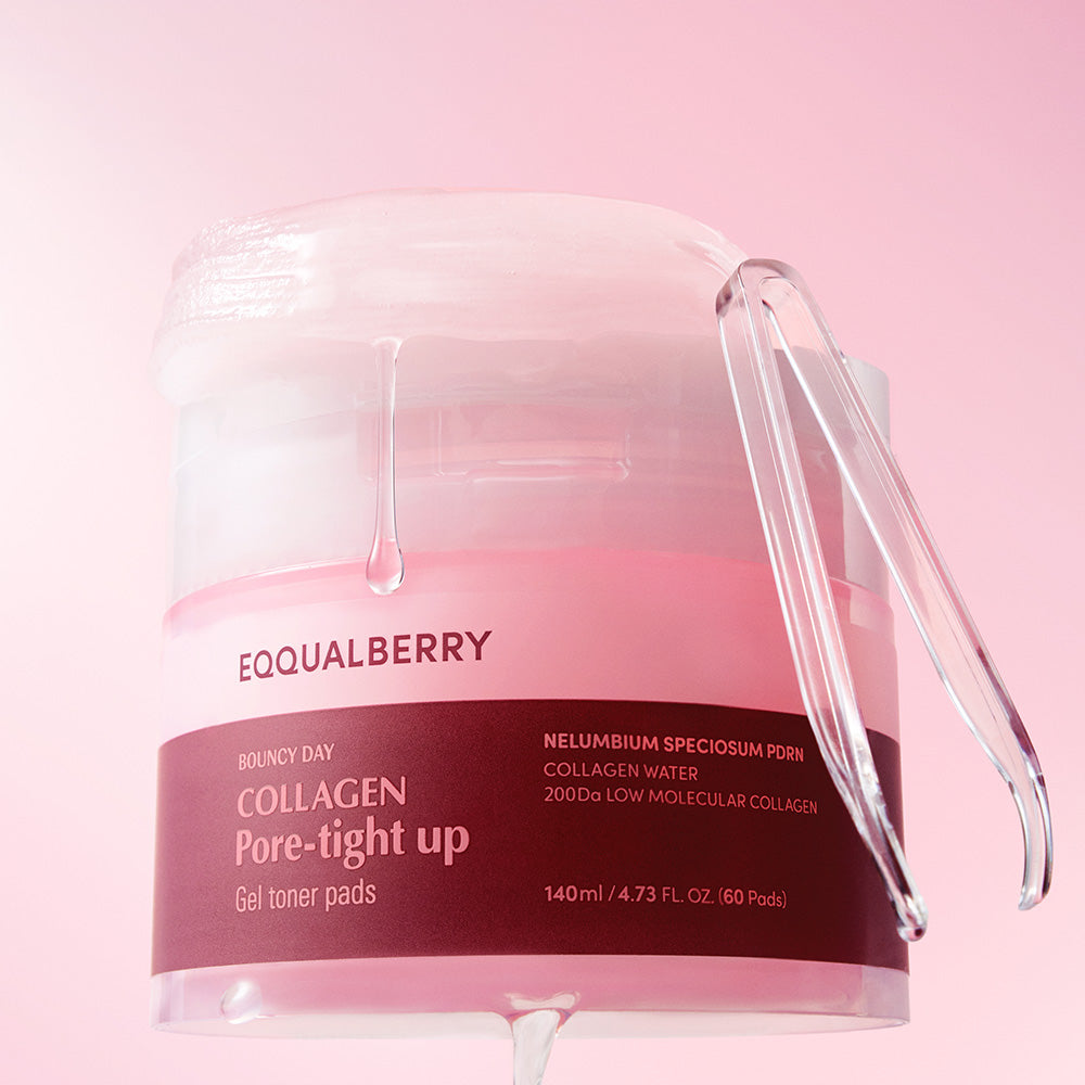 EQQUALBERRY Collagen Pore Tight Up Gel Toner Pads — Lotus PDRN and White Truffle Purify Pores