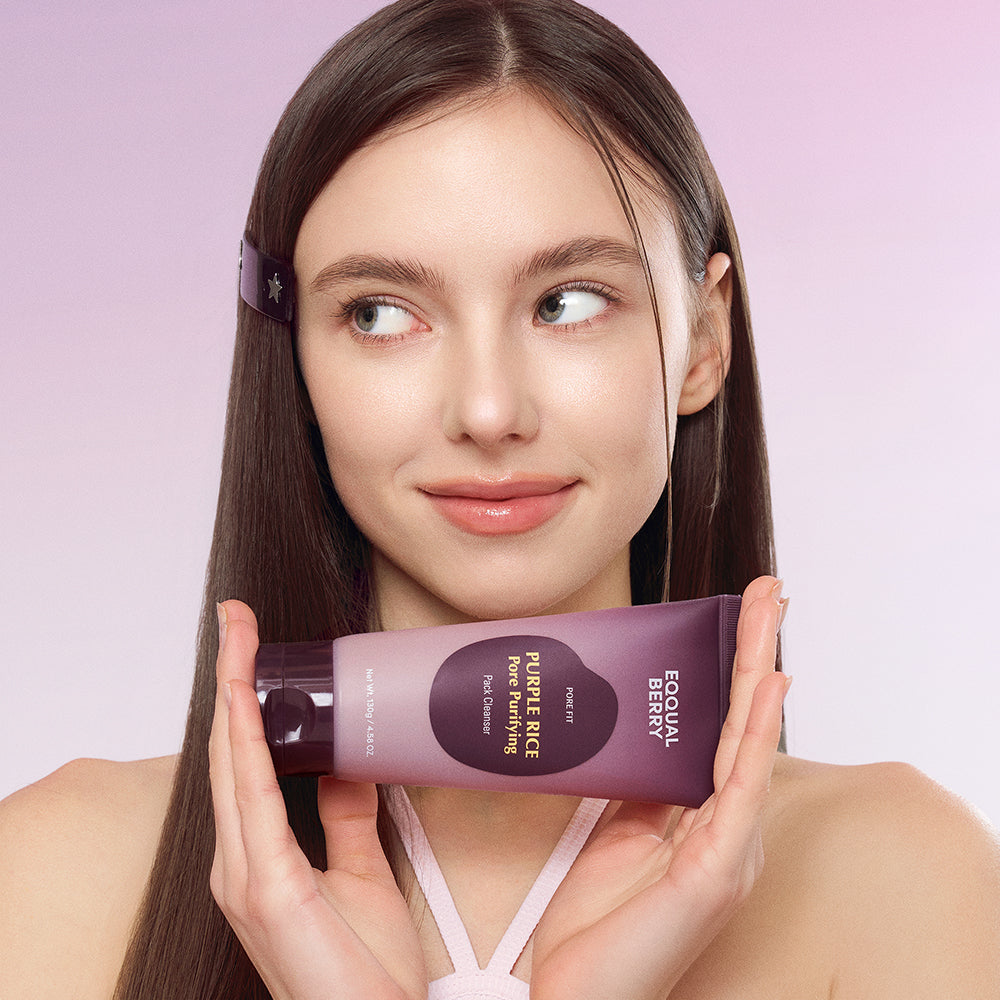 EQQUALBERRY Purple Rice Pore Purifying Pack Cleanser — 2-in-1 cleanser & clay mask