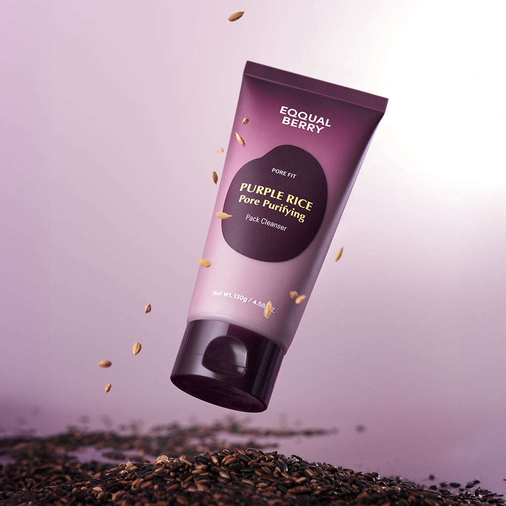EQQUALBERRY Purple Rice Pore Purifying Pack Cleanser — key ingredients