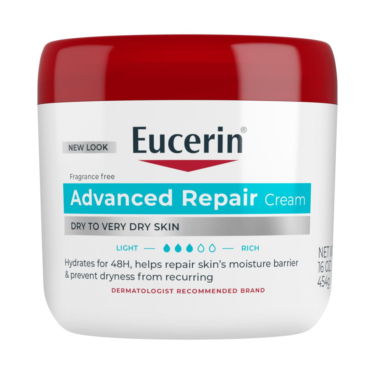 Eucerin Advanced Repair Very Dry Skin Cream — rich cream deeply moisturizes very dry skin
