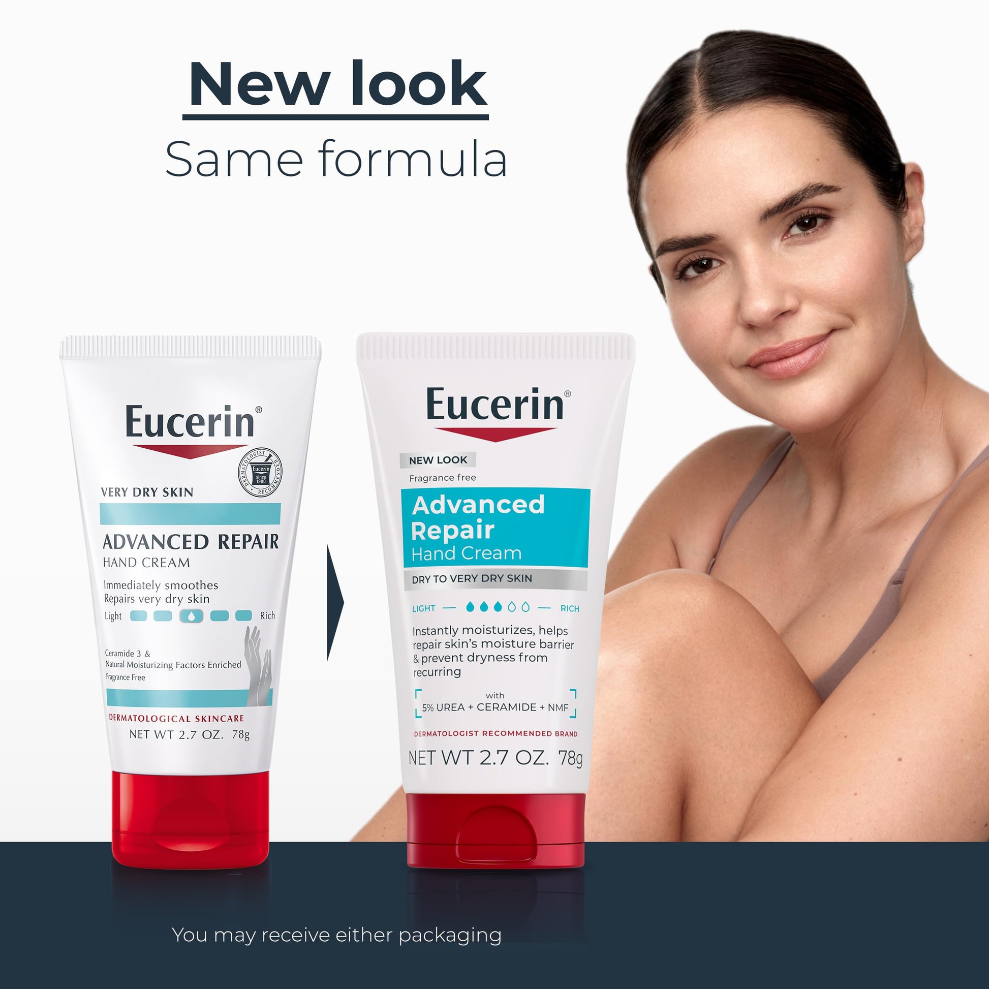 Eucerin Advanced Repair Very Dry Skin Hand Cream — deeply moisturizes dry, rough hands