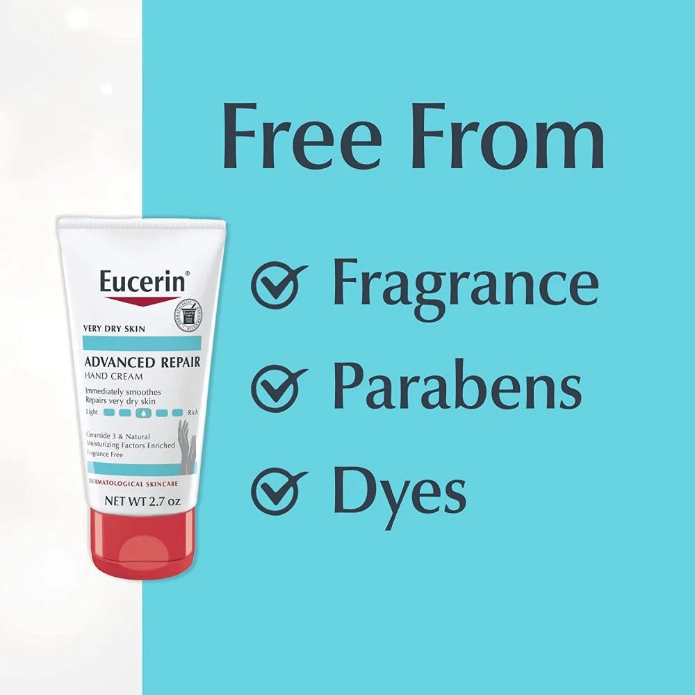 Eucerin Advanced Repair Very Dry Skin Hand Cream — deeply moisturizes dry, rough hands