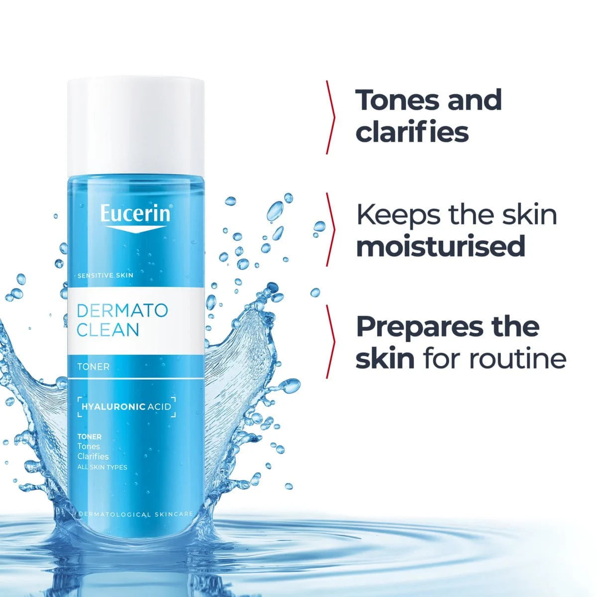 Eucerin DermatoClean Clarifying Toner — gentle clarifying facial toner
