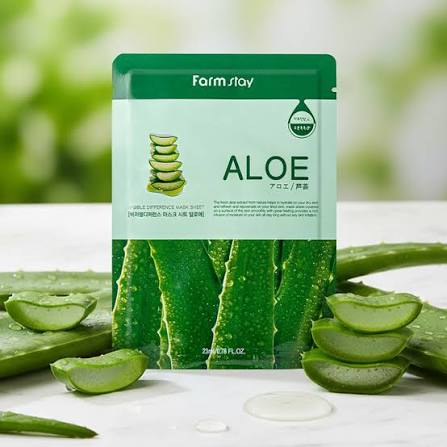 Farmstay Aloe Visible Difference Mask Sheet — how to use: apply the sheet mask for 15-20 minutes