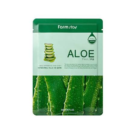 Farmstay Aloe Visible Difference Mask Sheet — aloe soothing sheet mask