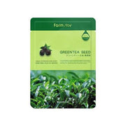 Farmstay Visible Difference Mask Sheet Green Tea Seed — green tea seed soothing sheet mask