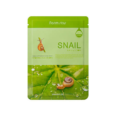 Farmstay Visible Difference Mask Sheet Snail — snail repairing sheet mask