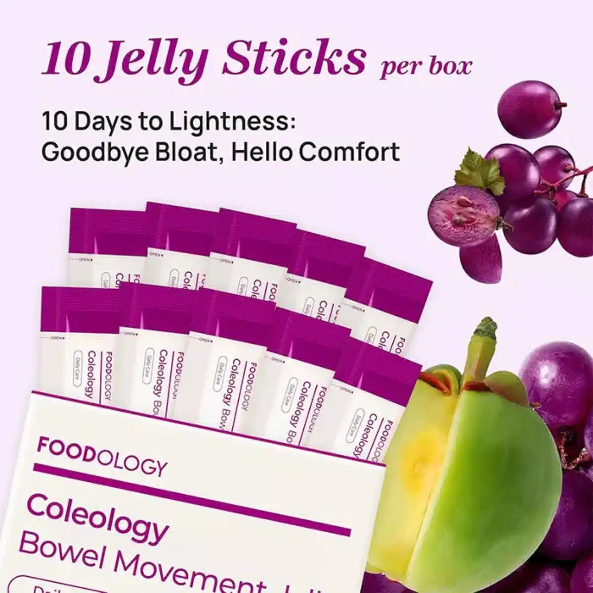 FOODOLOGY Coleology Bowel Movement Jelly 250g — Korean prebiotic fiber jelly