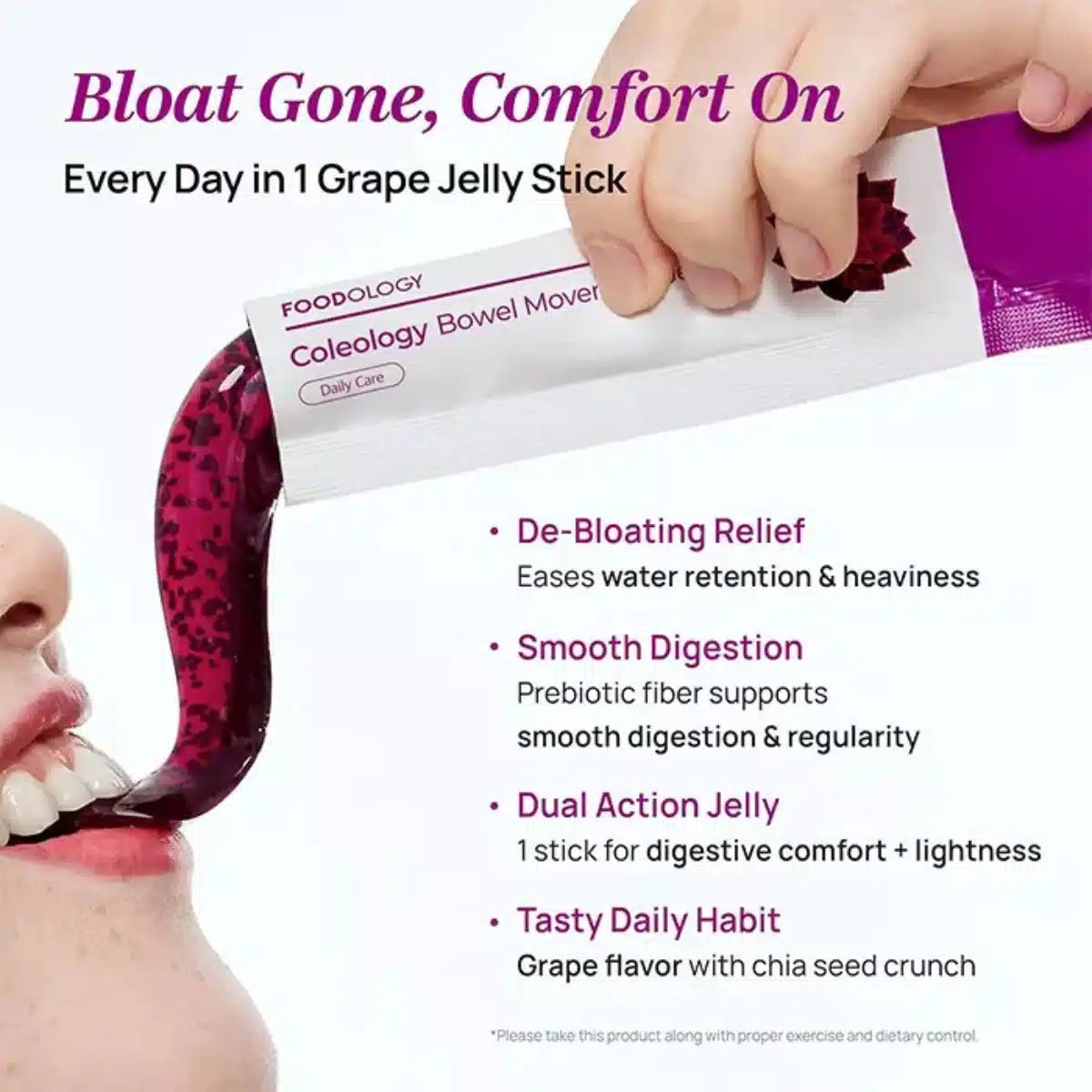 FOODOLOGY Coleology Bowel Movement Jelly 250g — Korean prebiotic fiber jelly