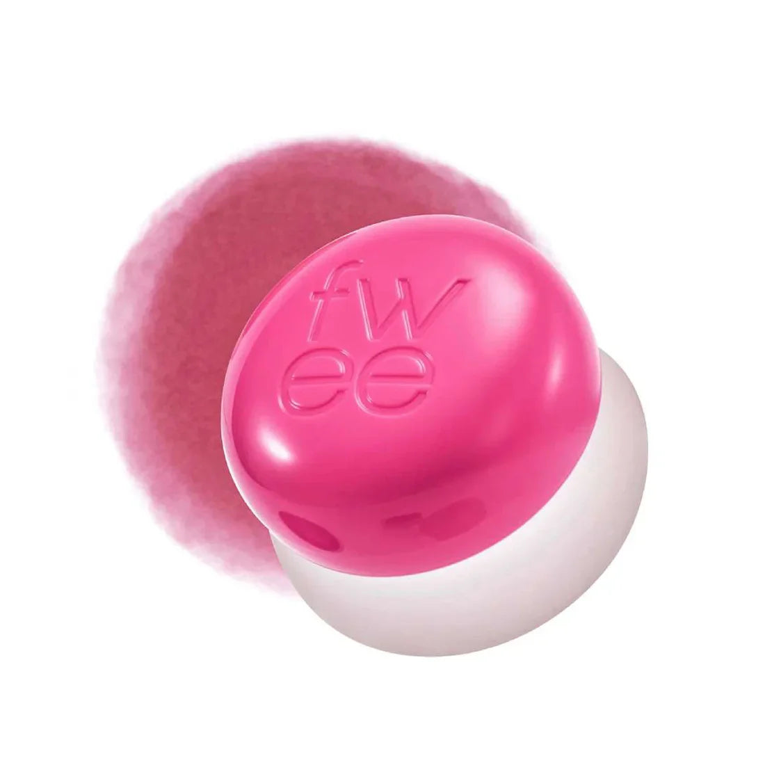 FWEE Lip&Cheek Blurry Pudding Pot in PK03 Cherry — blurred matte lip and cheek tint