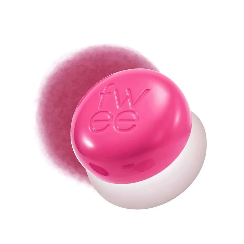 FWEE Lip&Cheek Blurry Pudding Pot in PK04 Crush — blurred matte lip and cheek tint